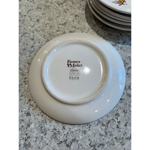 Farmers Market 6 Inch Rooster Sandwich Plates (bin7) - Picture 3 of 4